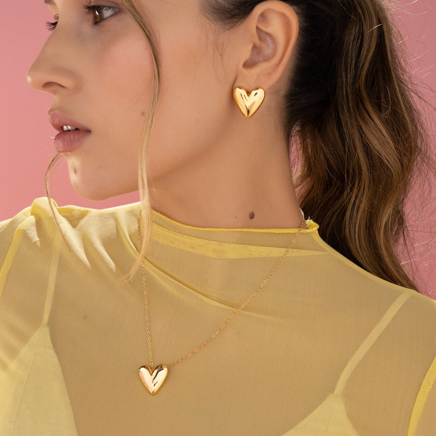 Set Collar + Aros Corazon