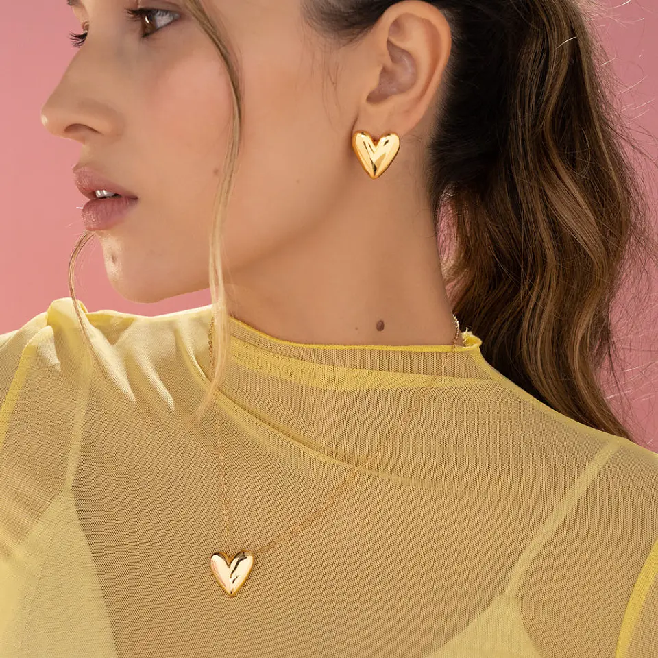 Set Collar + Aros Corazon 1