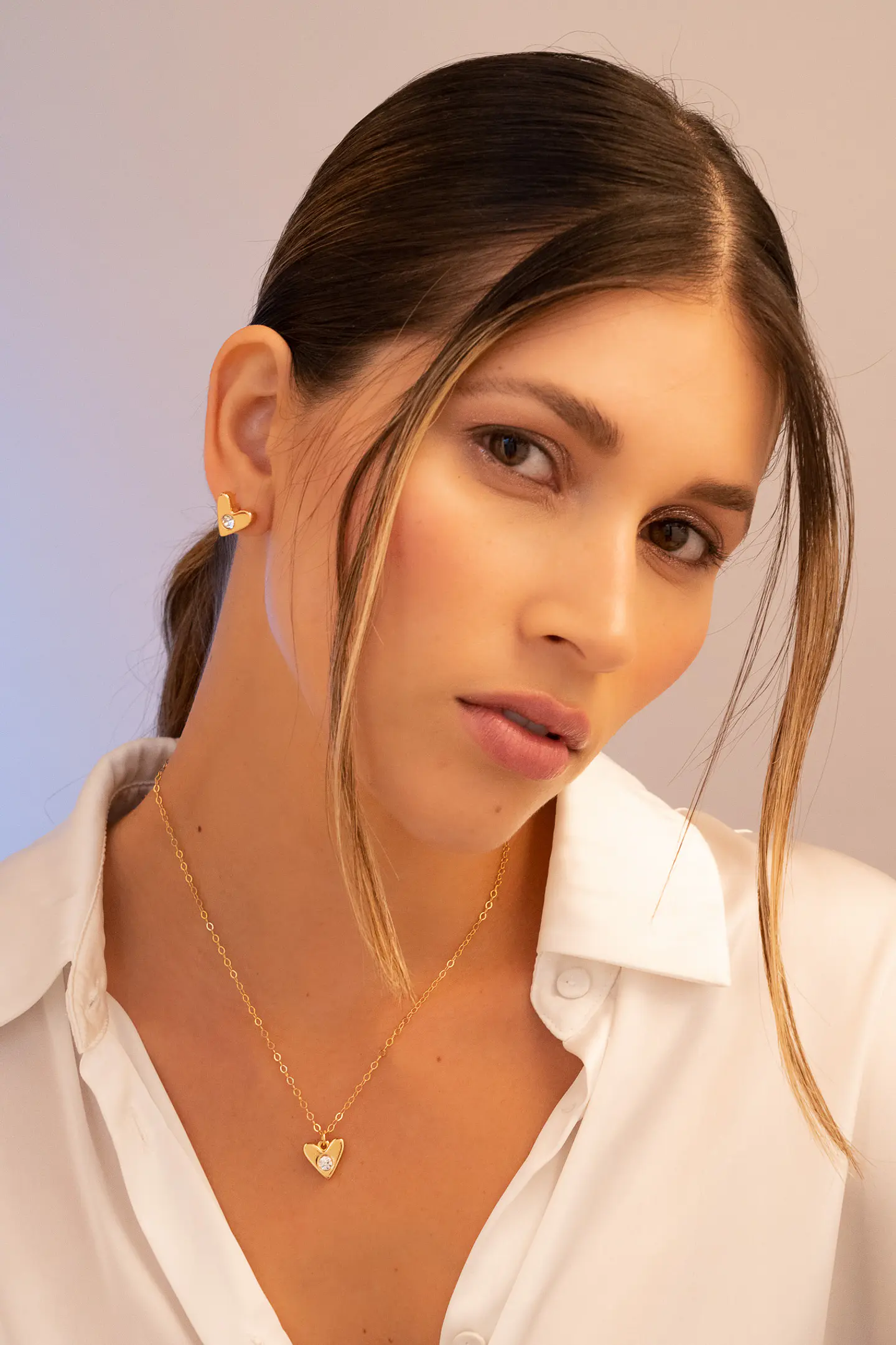Set Collar + Aretes Cristales 1