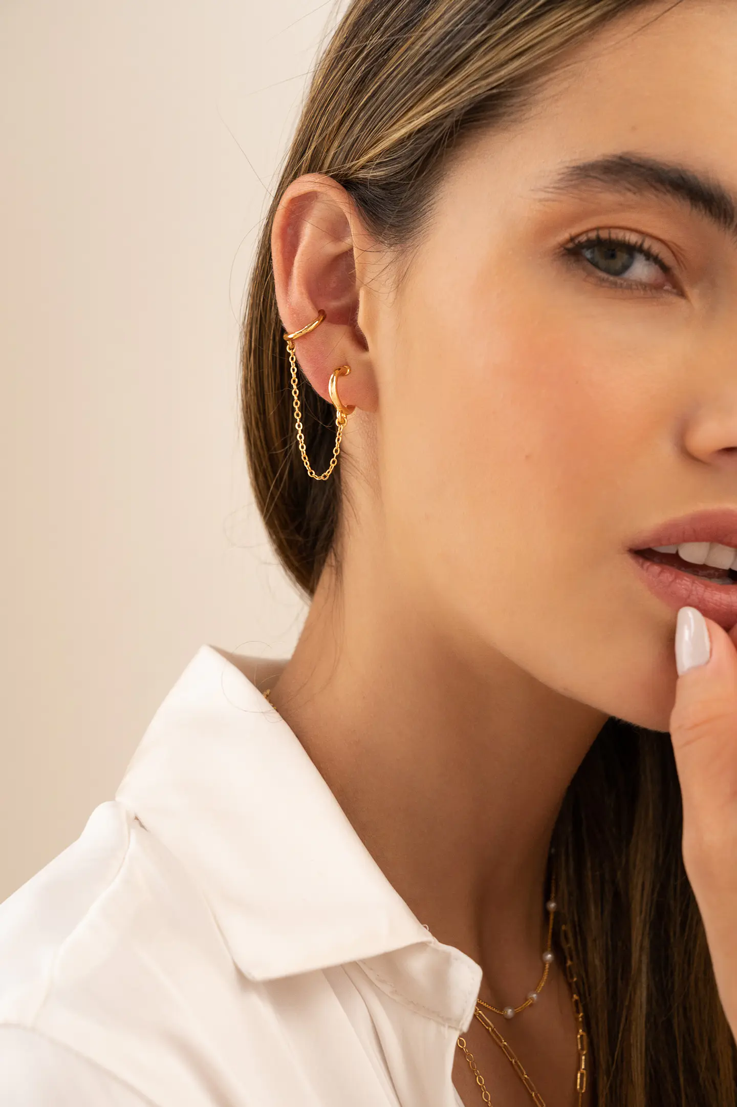 Earcuff con Cadena 3