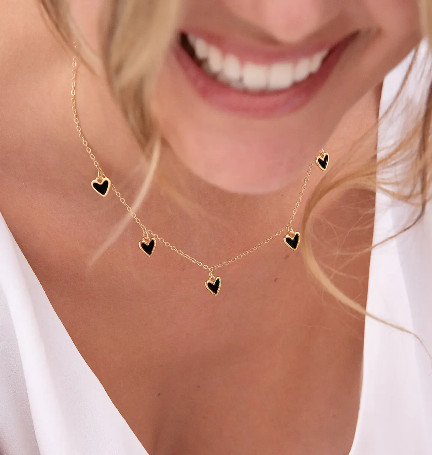 Cadena Multi Corazones + Aros 2