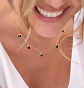 Cadena Multi Corazones + Aros - Miniatura 2