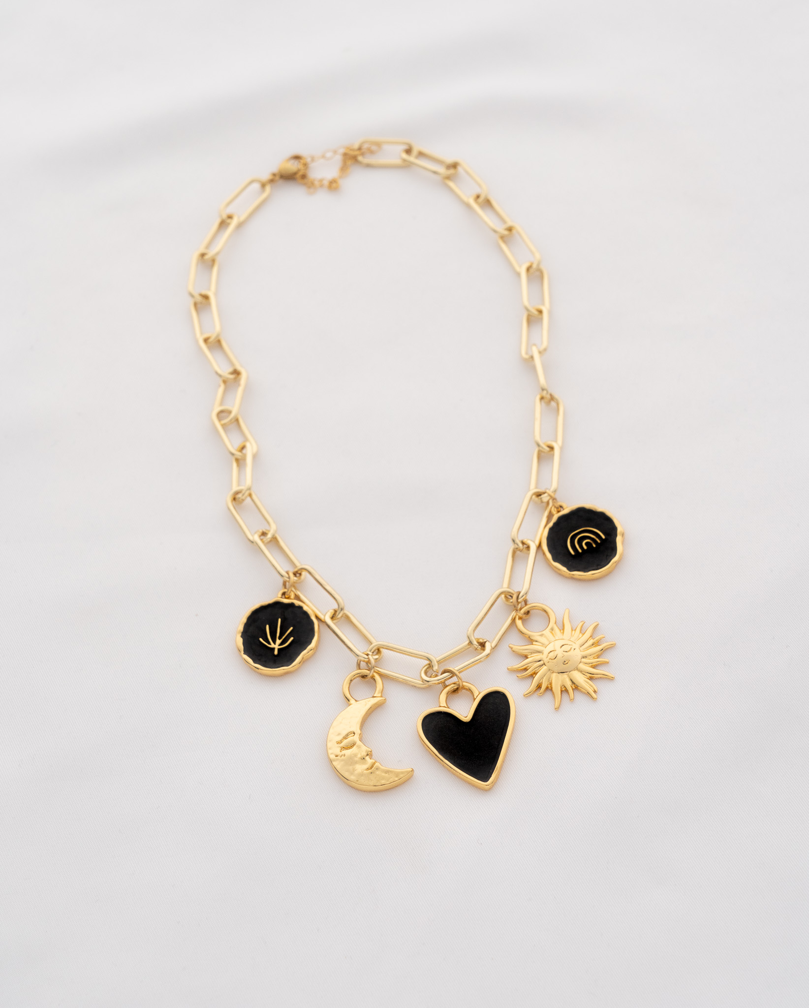 Collar Multicharms Black