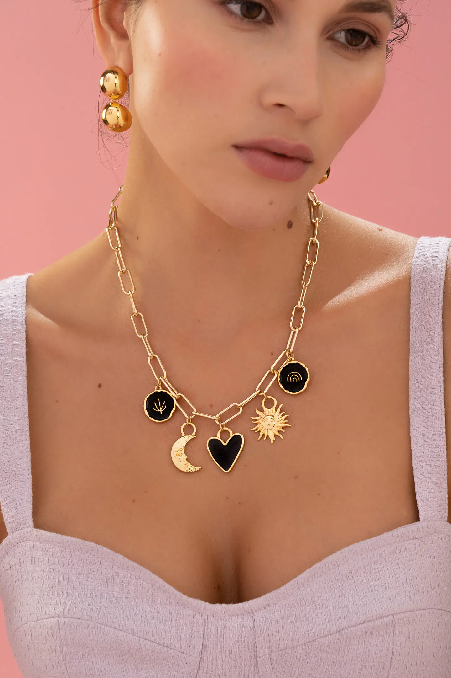 Collar Multicharms Black 2