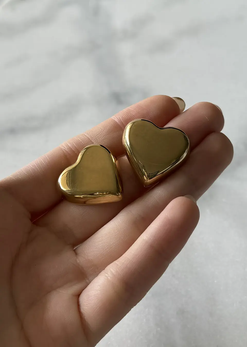 Aros Corazones Gold 2
