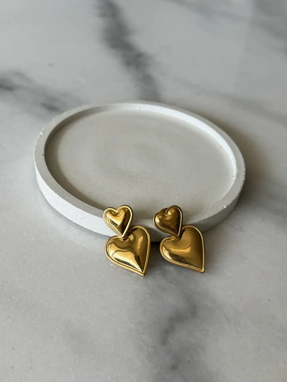 Aros Doble Corazon  2