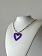 Collar Corazon Acrilico - Miniatura 2