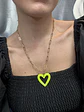 Collar Corazon Acrilico - Miniatura 5