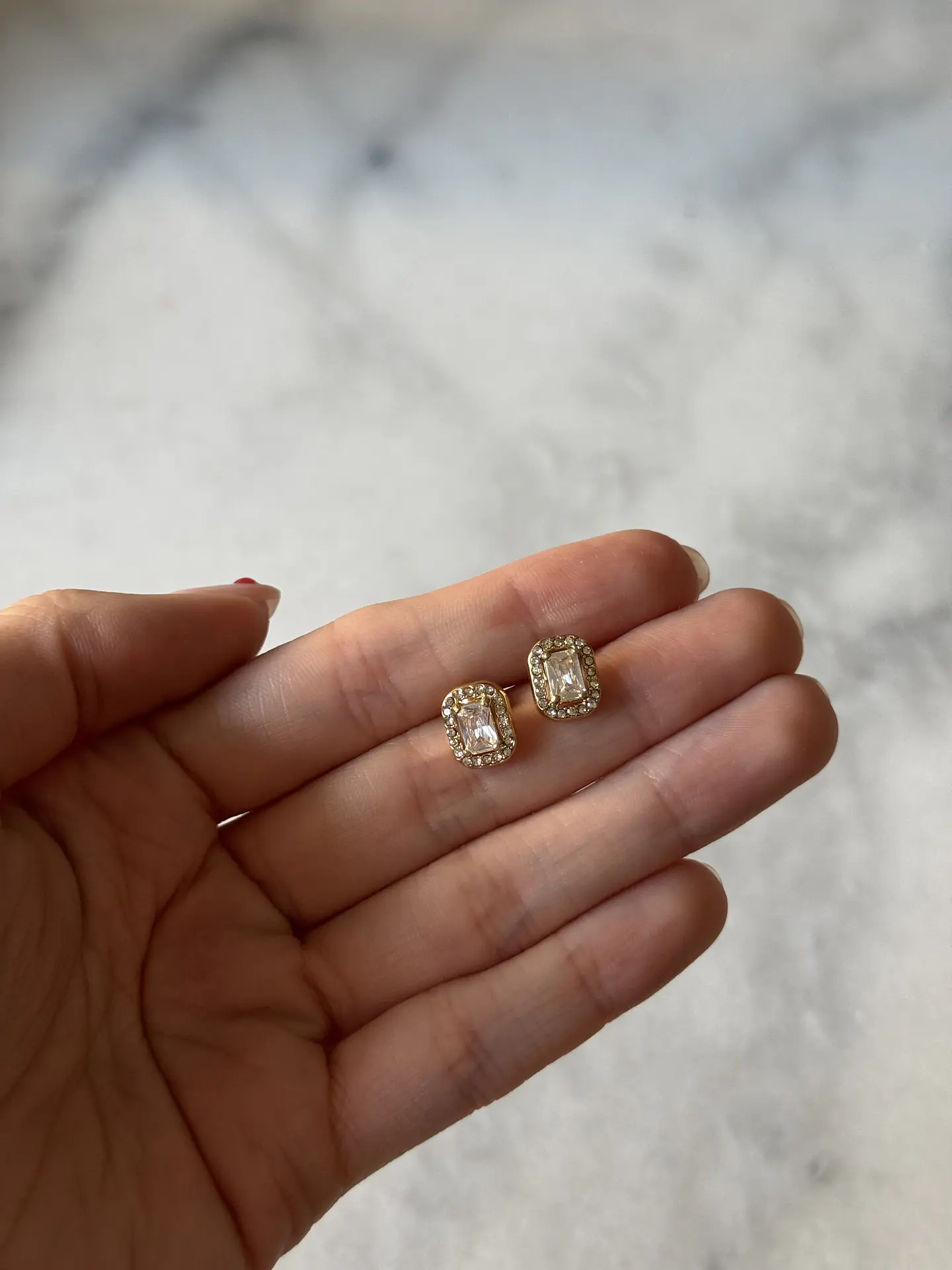 Aros Cuadrados Cristales 1