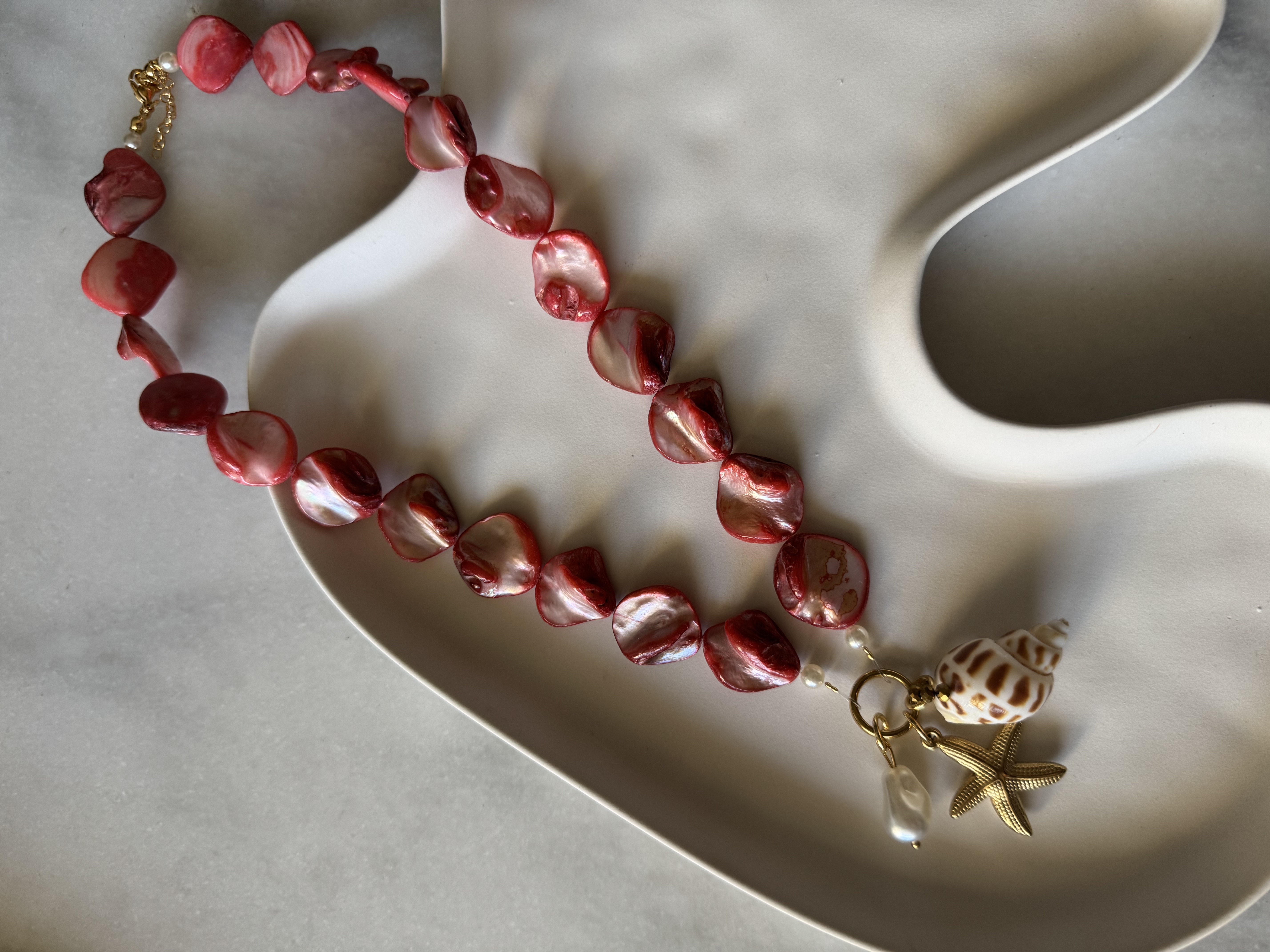 Collar Helena Rojo