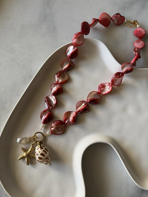 Collar Helena Rojo