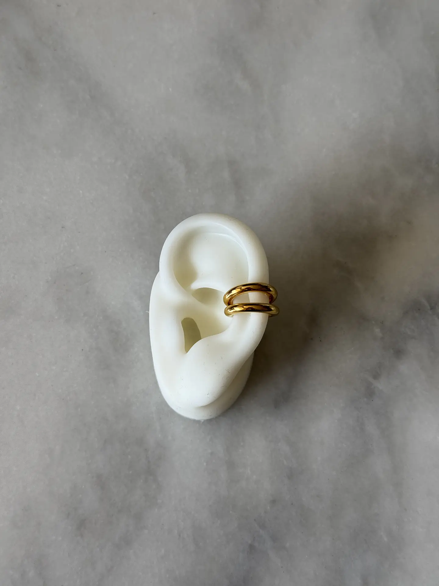 Earcuff Doble Dorado 1