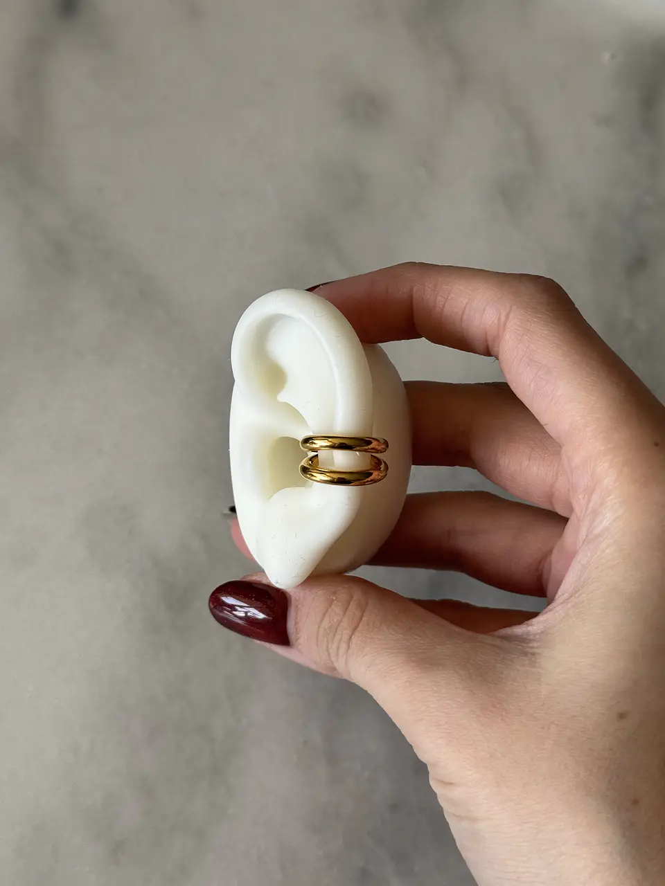 Earcuff Doble Dorado 3