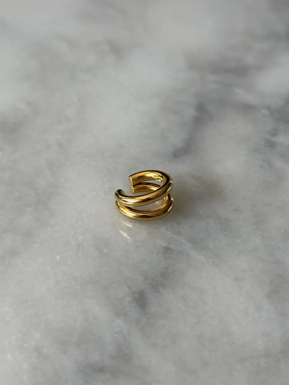Earcuff Doble Dorado 4