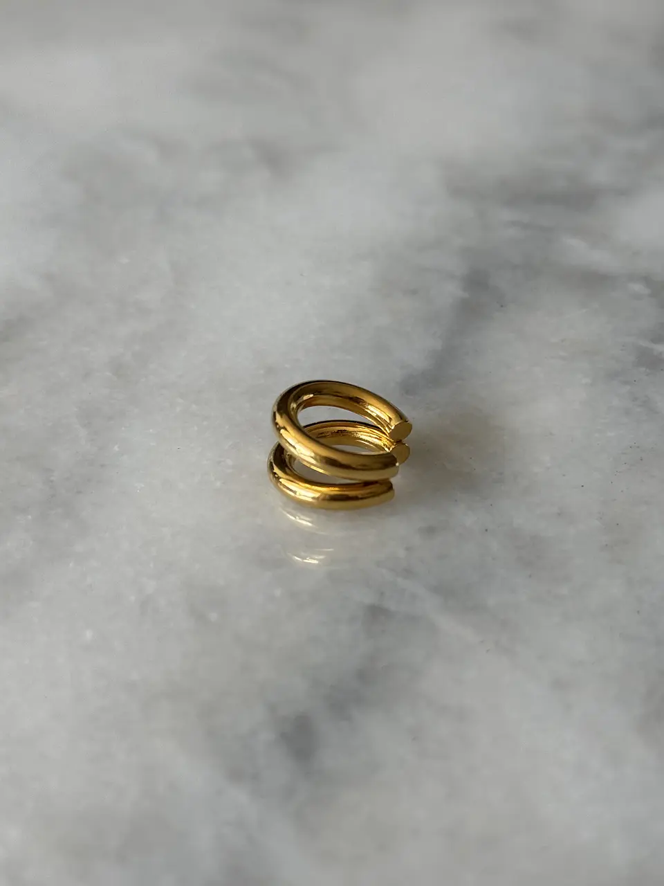 Earcuff Doble Dorado 2