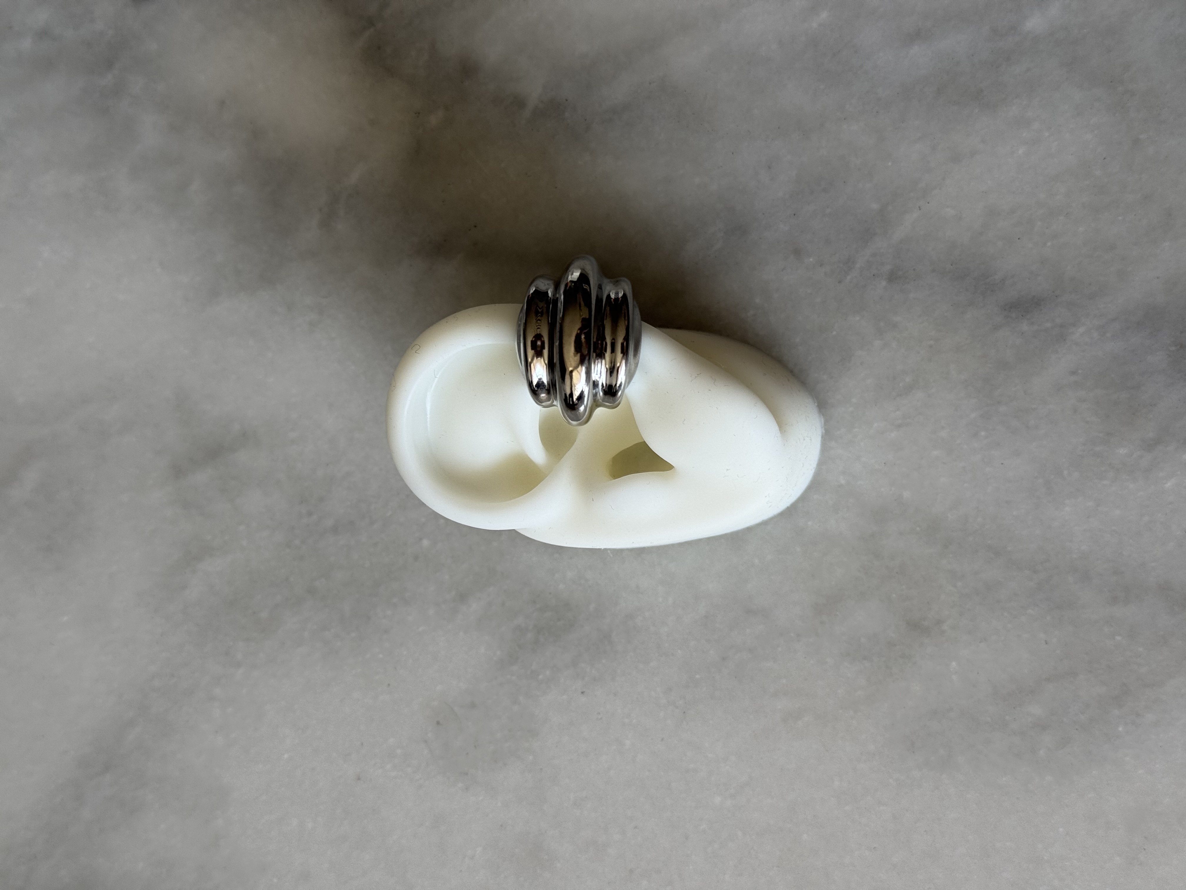 Earcuff Triple Plateado