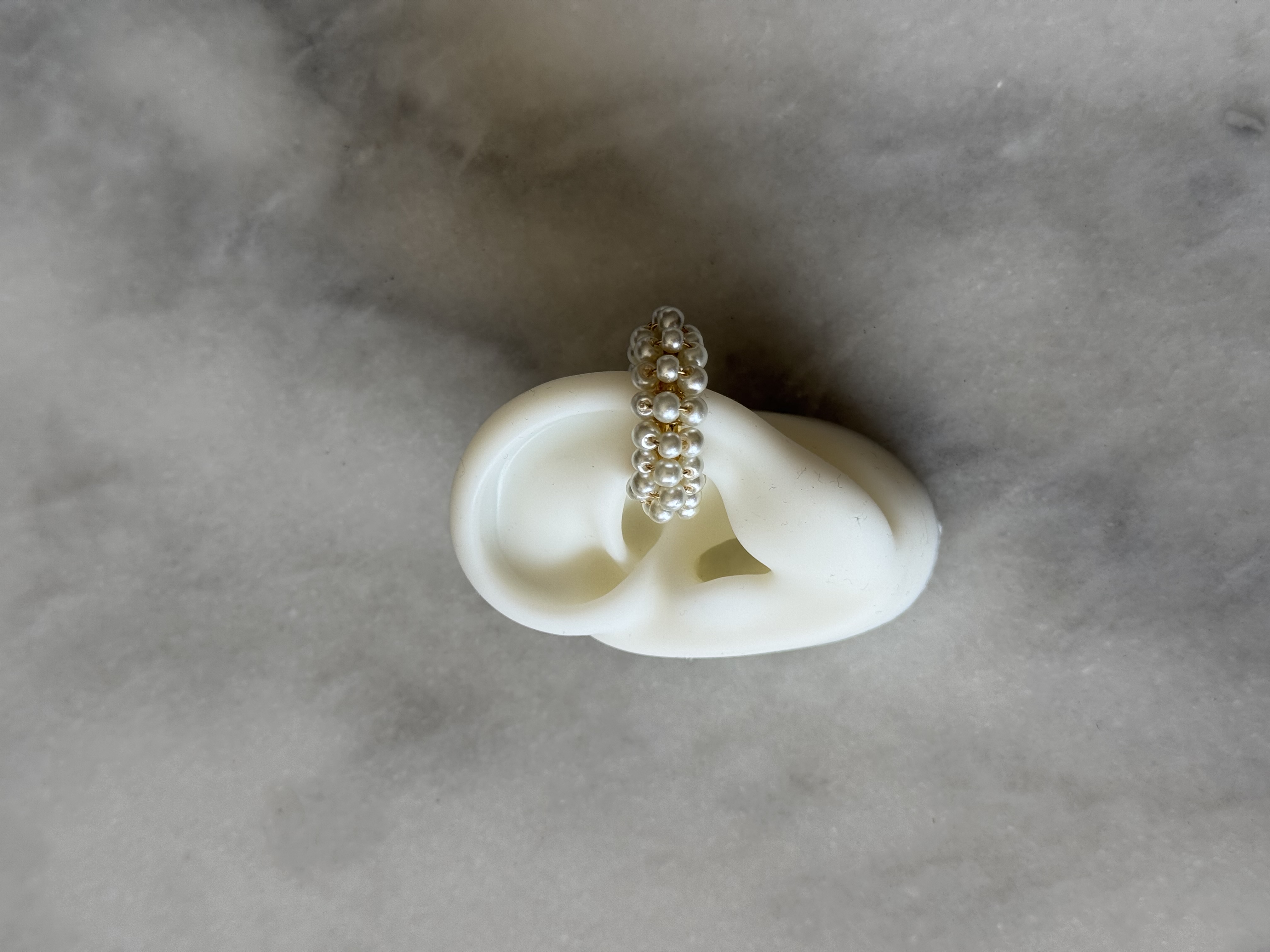Aretes candonga maxi perlas
