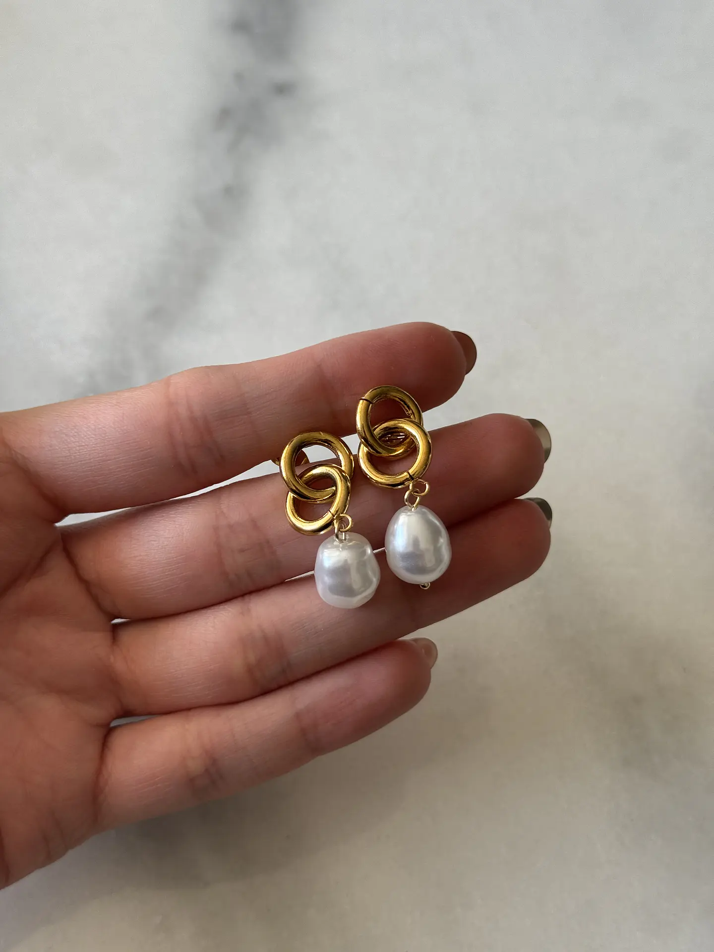 Aros Doble Perlas 1