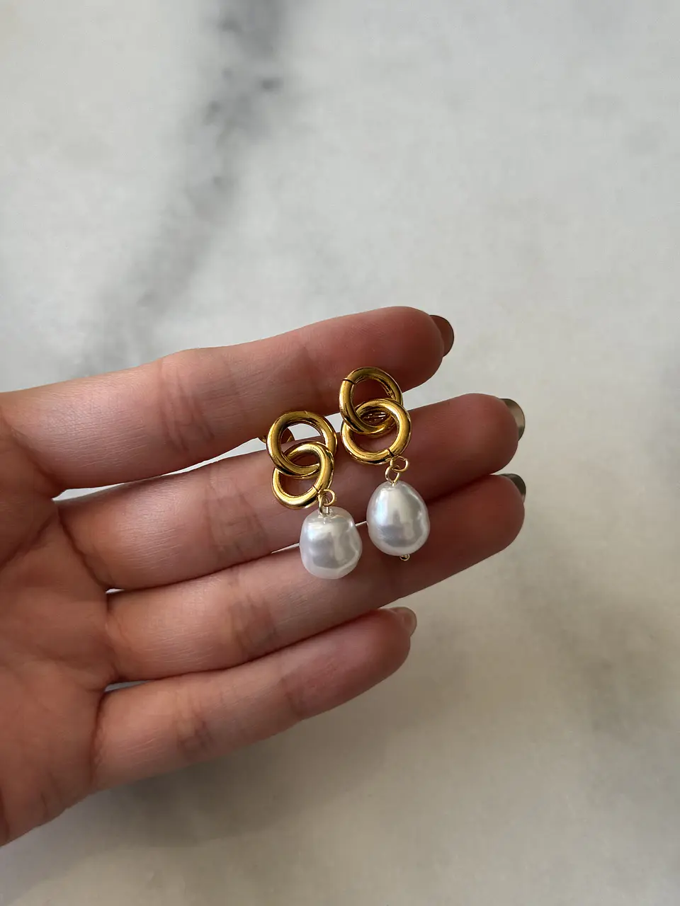 Aros Doble Perlas 1