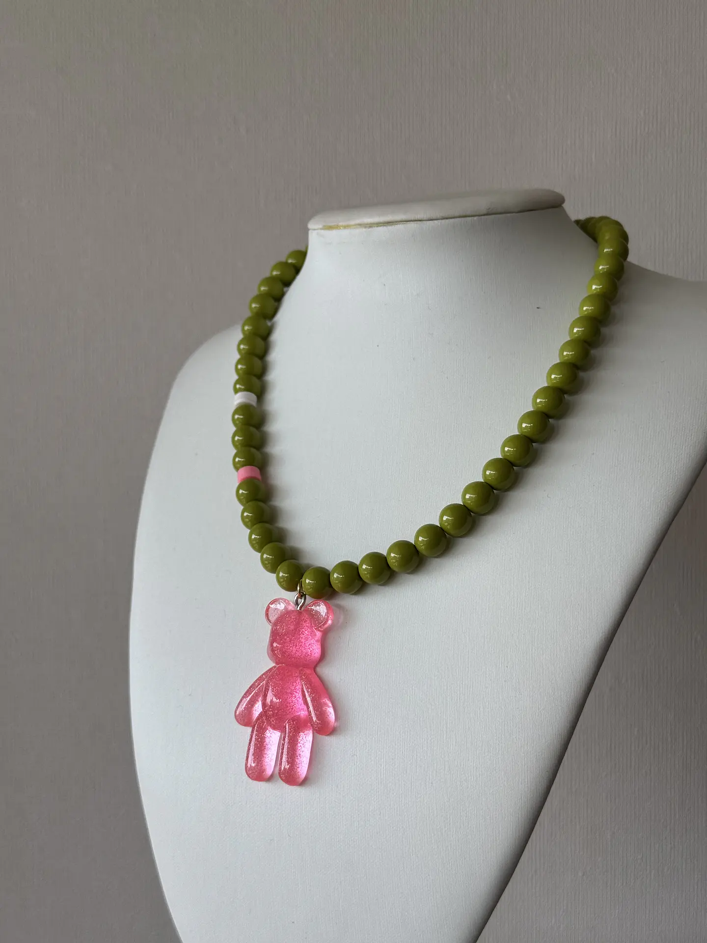 Collar Osito Rosado 2