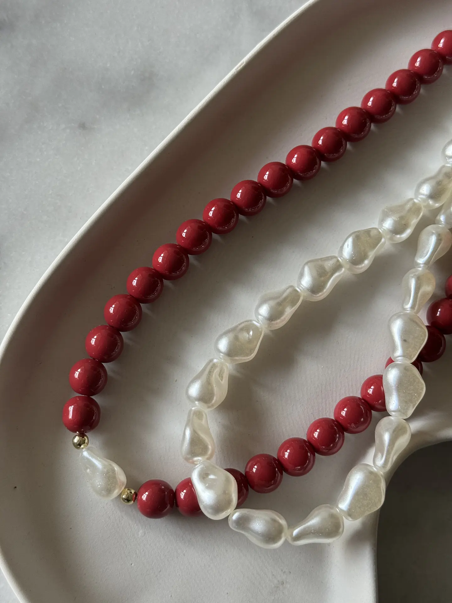 Collar Doble Rojo 2