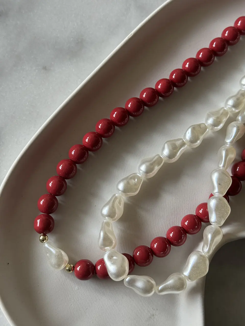 Collar Doble Rojo 2