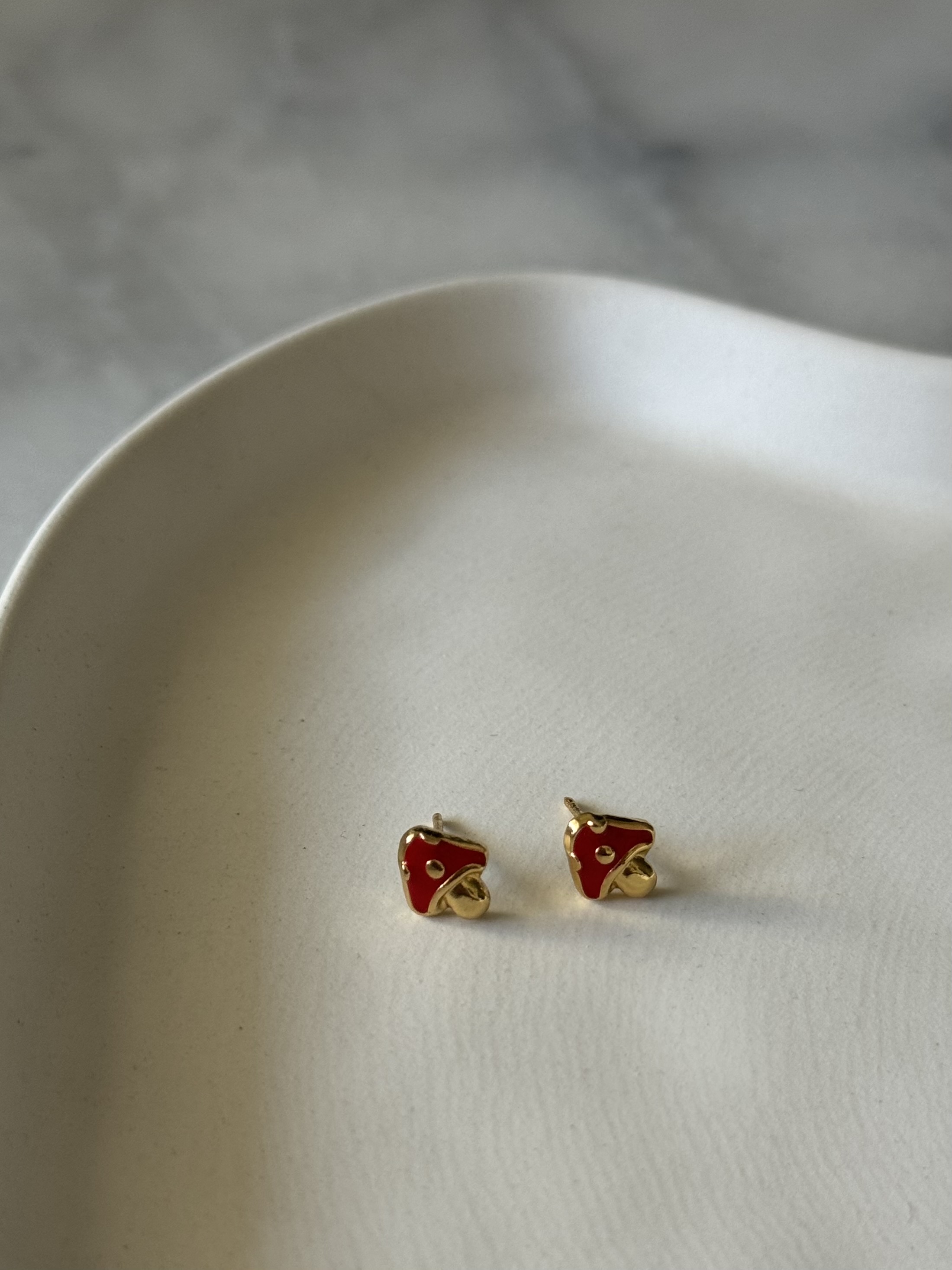 Aros Honguitos Rojos