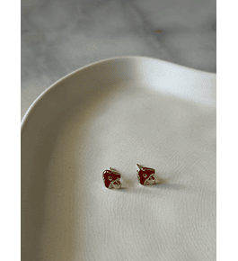 Aros Honguitos Rojos 