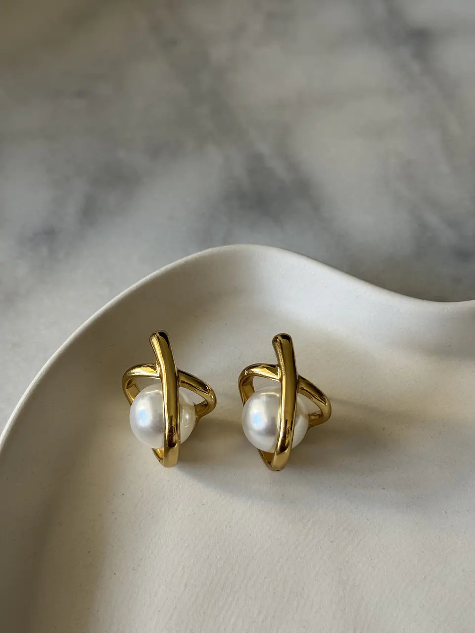 Aros Nudo Perlas 1