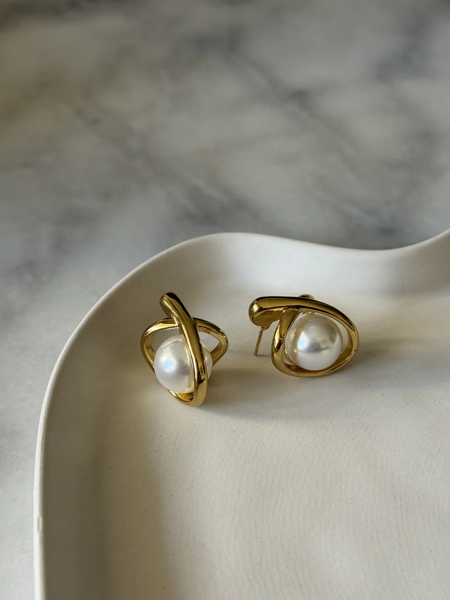Aros Nudo Perlas 2