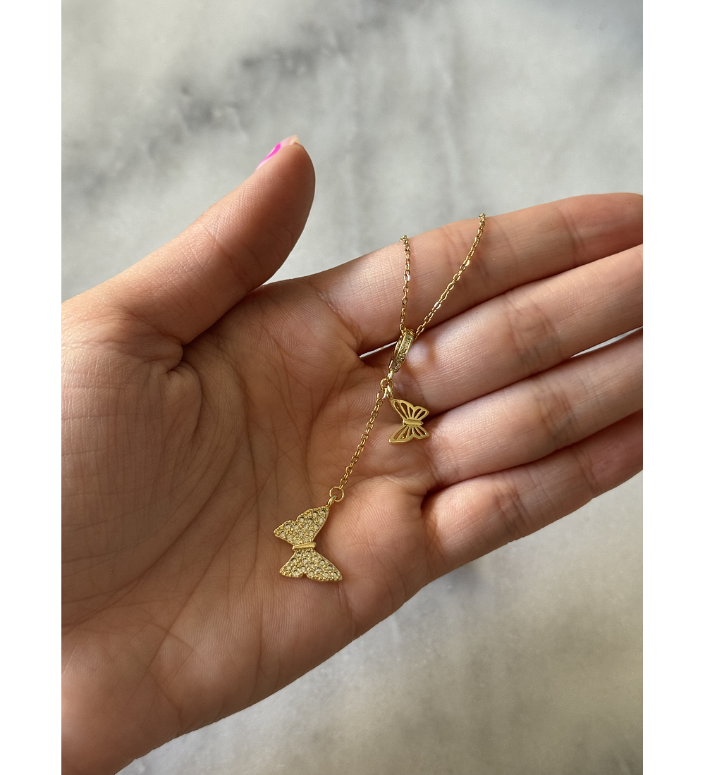 Collar Cascada Mariposa