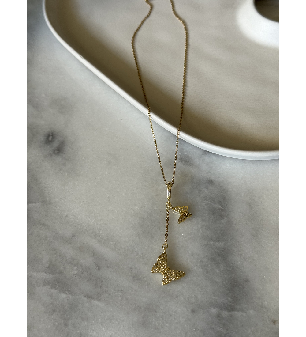 Collar Cascada Mariposa