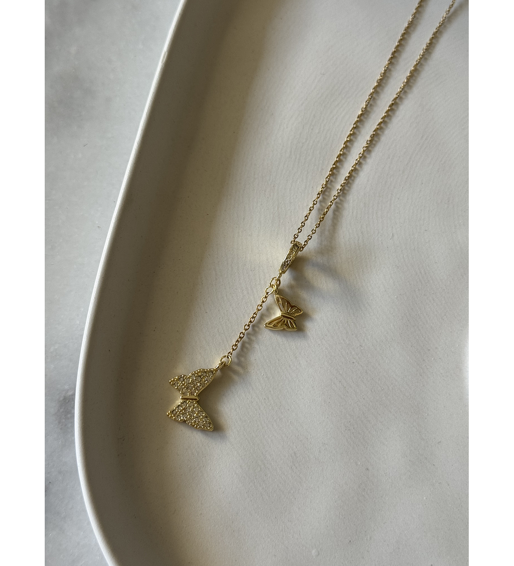 Collar Cascada Mariposa