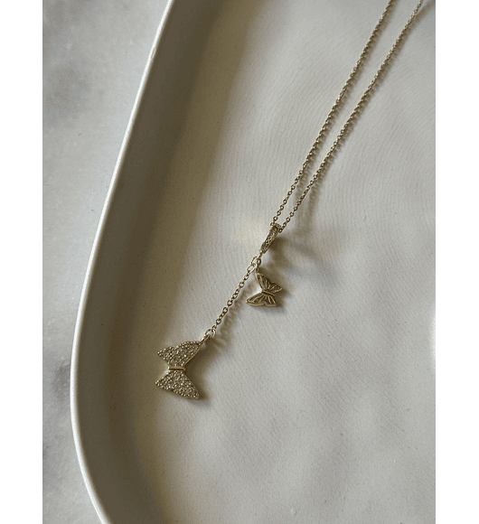 Collar Cascada Mariposa