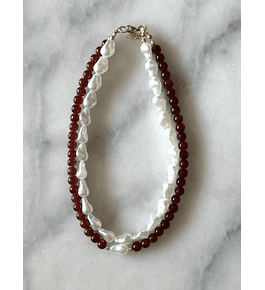 Collar Doble Marron