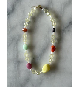 Collar Butter Yellow Cristales