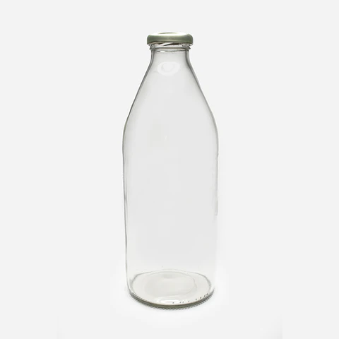 Botella Lechera 1000ml 1 litro con Tapas Incluidas