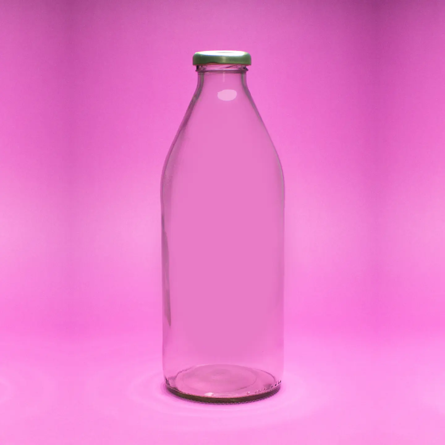 Botella Lechera 1000ml 1 litro con Tapas Incluidas 2