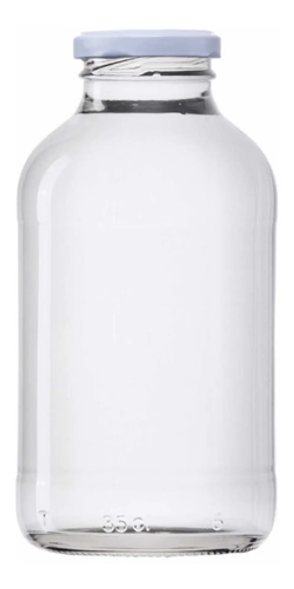 Frasco de vidrio Jugo 350 Ml Con Tapas Incluidas 3