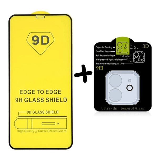 Lámina De Vidrio Protector De Pantalla Y Cámara Para iPhone | Magenta Glass