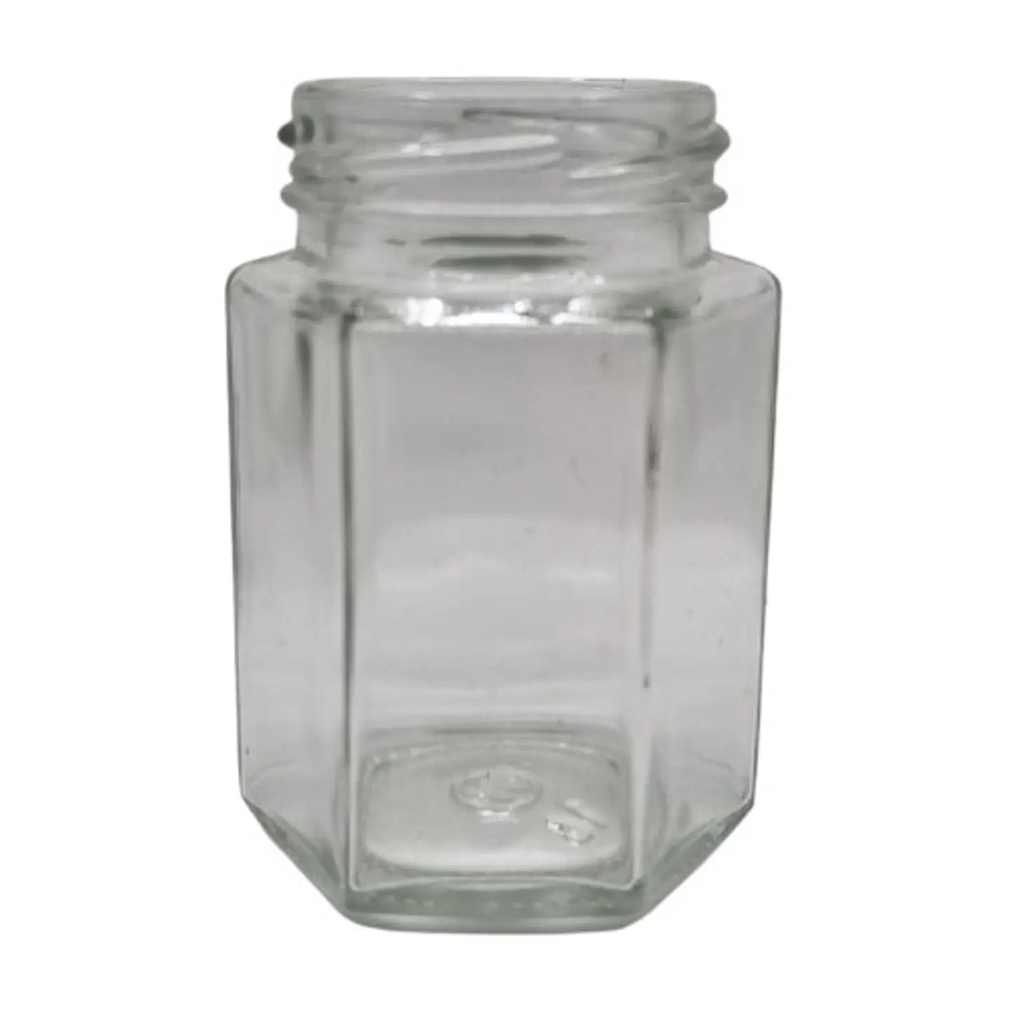 Frasco Conservero Hexagonal 100cc con tapa inlcuida 1