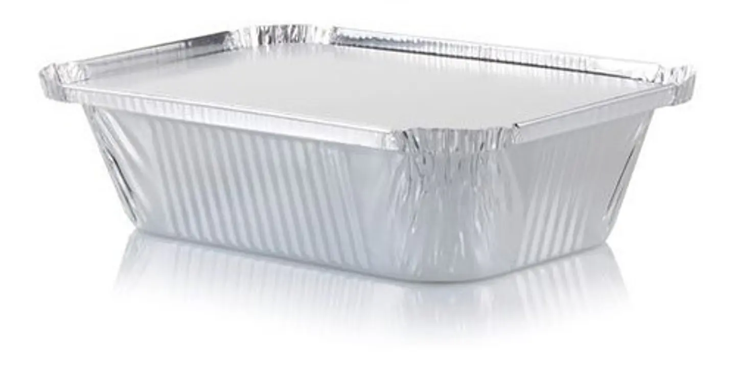 Envase Contenedor Desechable Aluminio C20 C/tapa  2