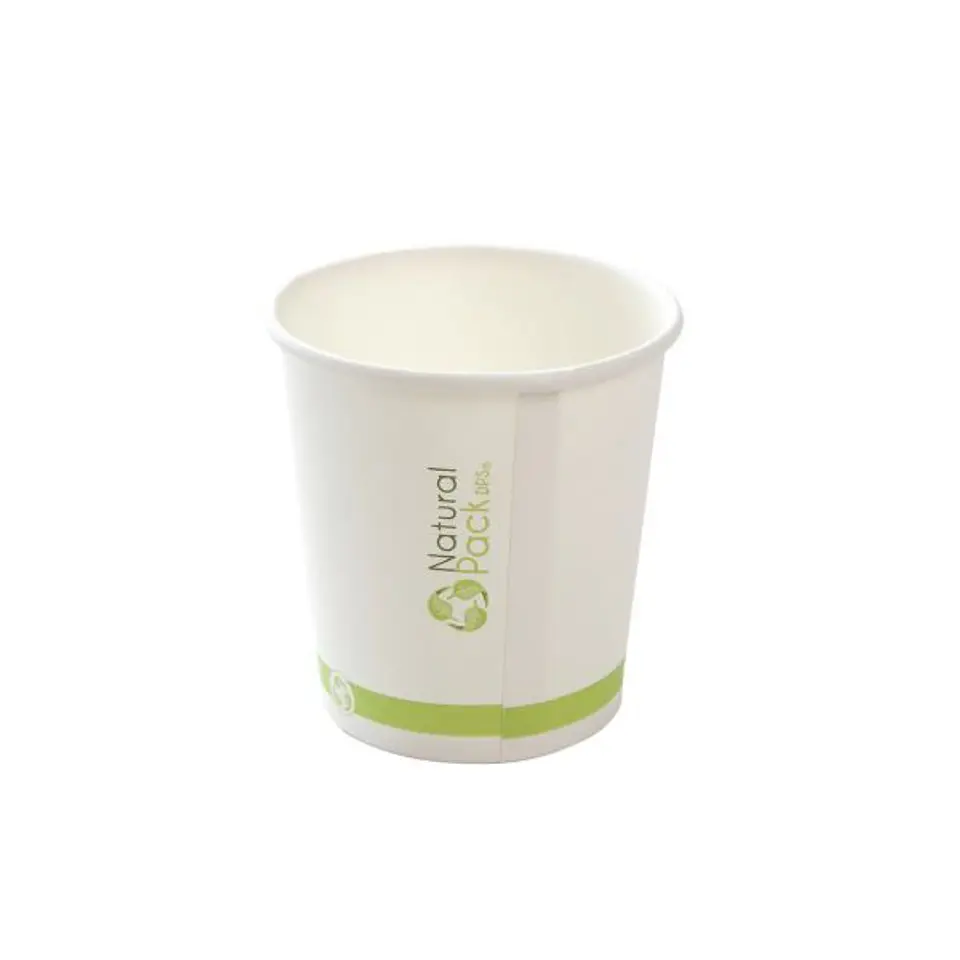 Vaso Compostable una capa 4oz / 125 ML para café o té 1