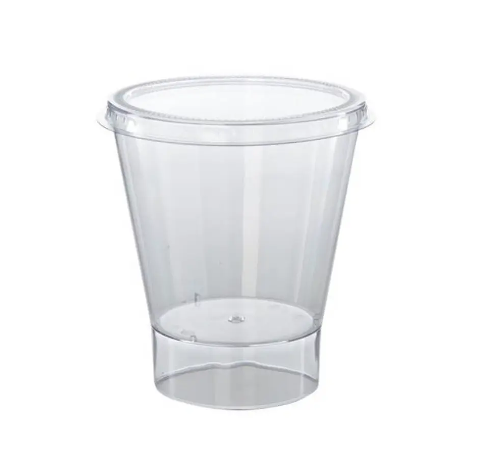 Vaso Pote Redondo repostería 7 OZ 210 ML Con Tapa Pack 50 unid 1