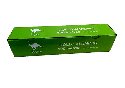Papel Aluminio 100 Metros (caja Con Corte)