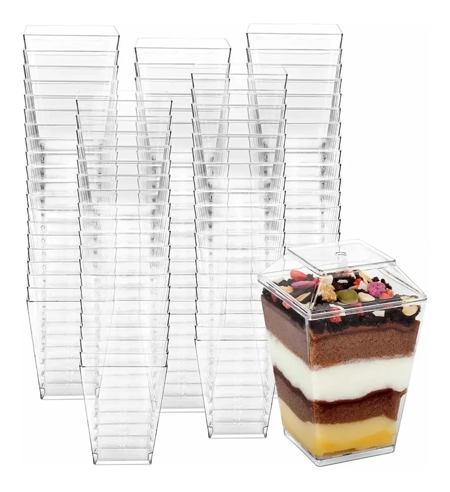Vaso Pote repostería Acrílico 5 OZ 150 ML  1