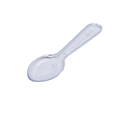 Cucharita Transparente para Helados y Postres 