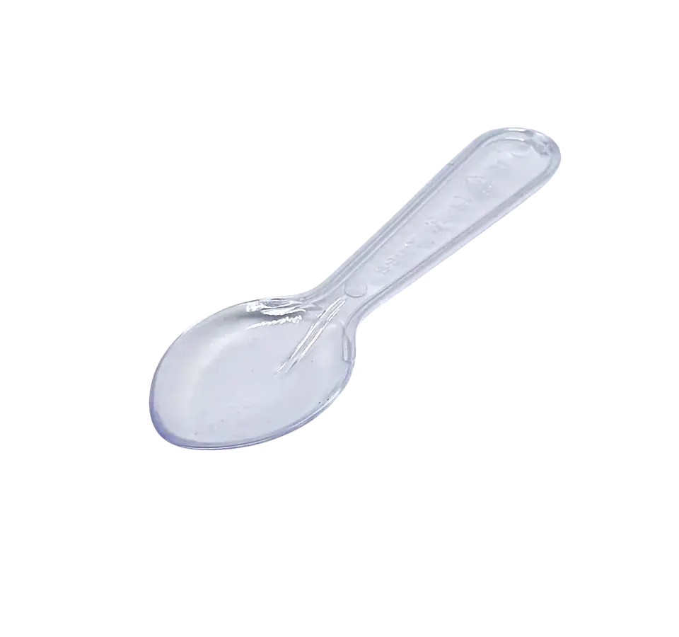 Cucharita Transparente para Helados y Postres  1