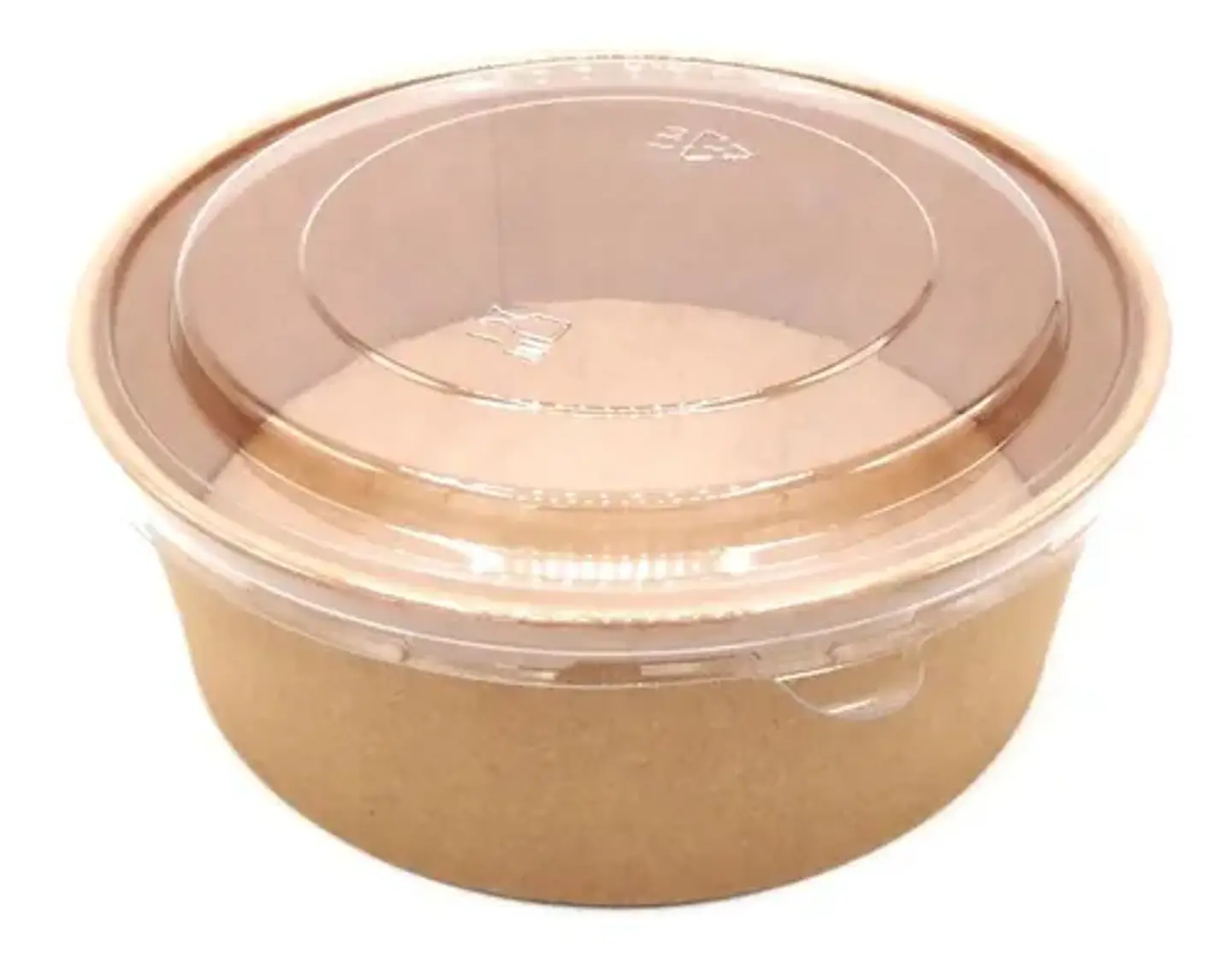Bowl Pote Kraft Ecológico 750 ml / 25 oz + Tapa 1