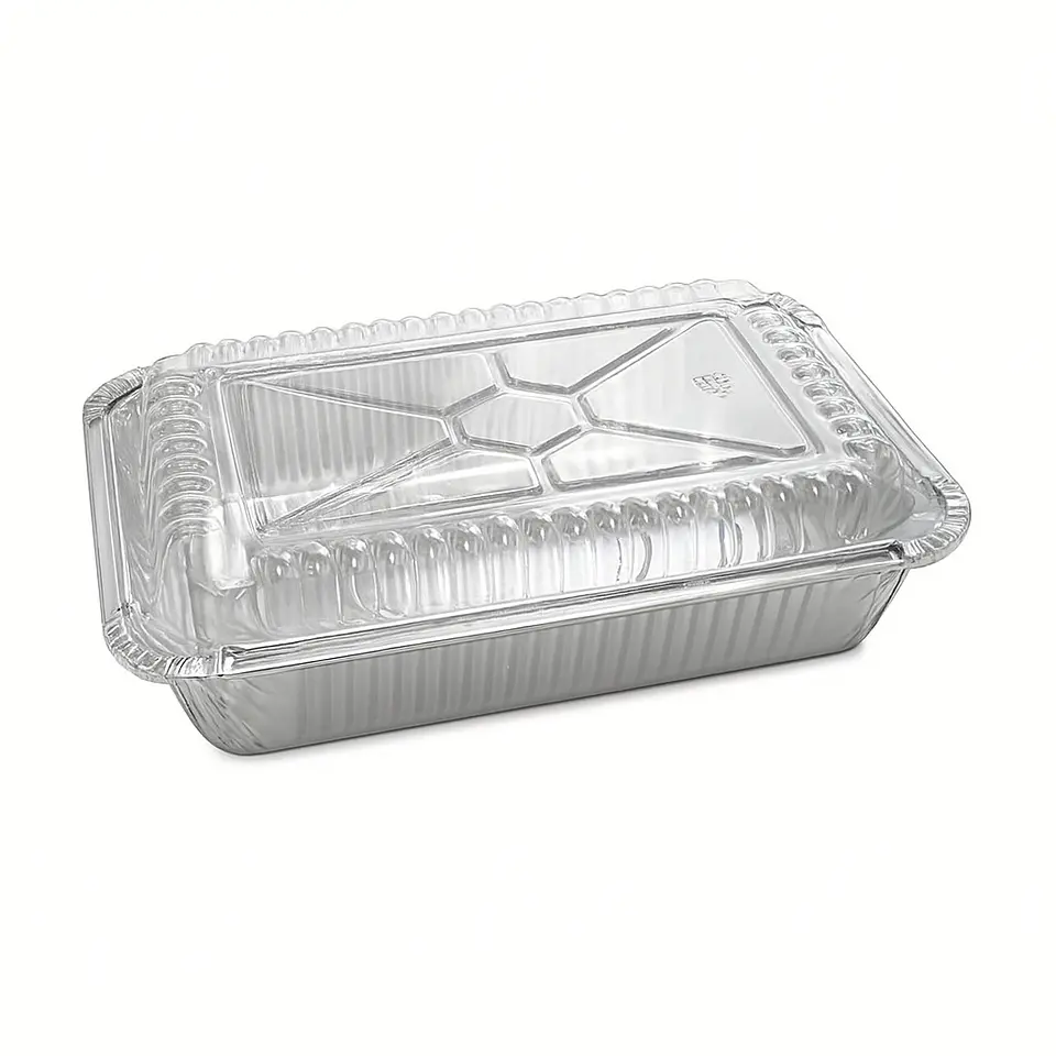 Envase Aluminio C-20 con Tapa Domo – Ideal para Delivery o Comida Preparada 1